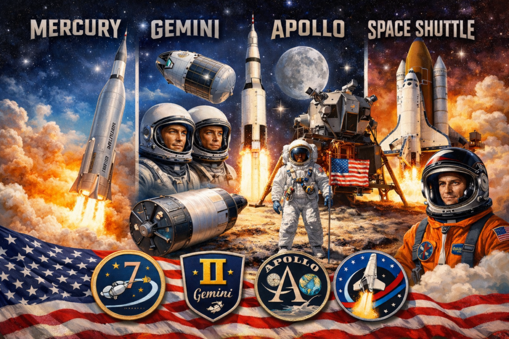 America's first four manned spaceflight programs